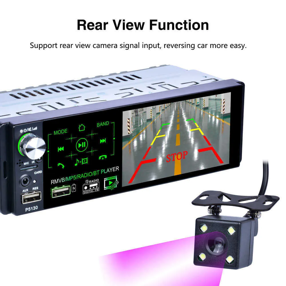 New 4.1 inch Car Audio Radio MP5 Player Full Touch Screen 2USB RDS FM Stereo AM TF Card AUX Bluetooth MP5 Player Car Multimedia