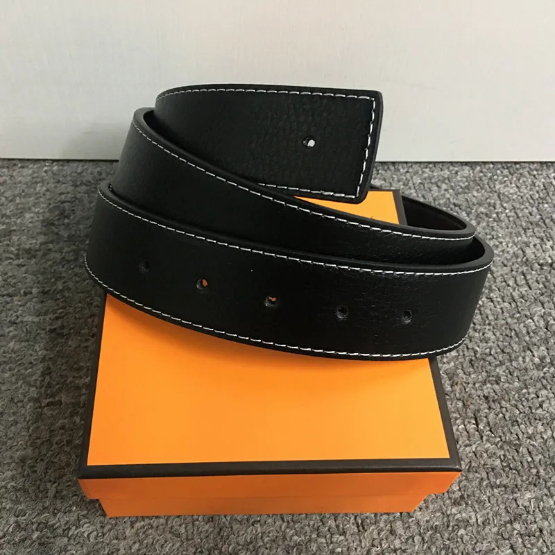 Mannen en vrouwen riemen gouden zilveren Hbuckle riem met mode grote letters gesp lederen top hoge kwaliteit 7 kleuren 3,8 cm kleine boxW22100