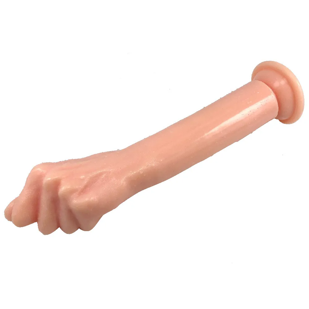 Super enorm simulering knytnäve dildo hand touch gspot anal plug vaginal onani tpe sug cup sex leksaker för unisex par gay y2874066