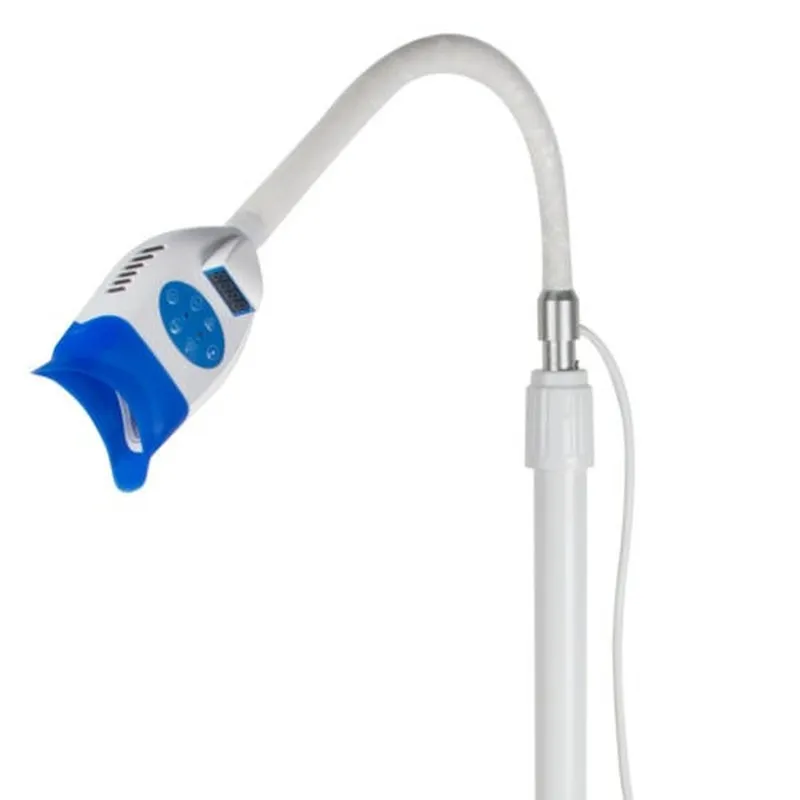 Tandheelkundige Mobiele Tanden Whitening Machine LED Light Lamp Bleaching Accelerator Beweegbare Stand Tand Care Whiten Lamp met wielen