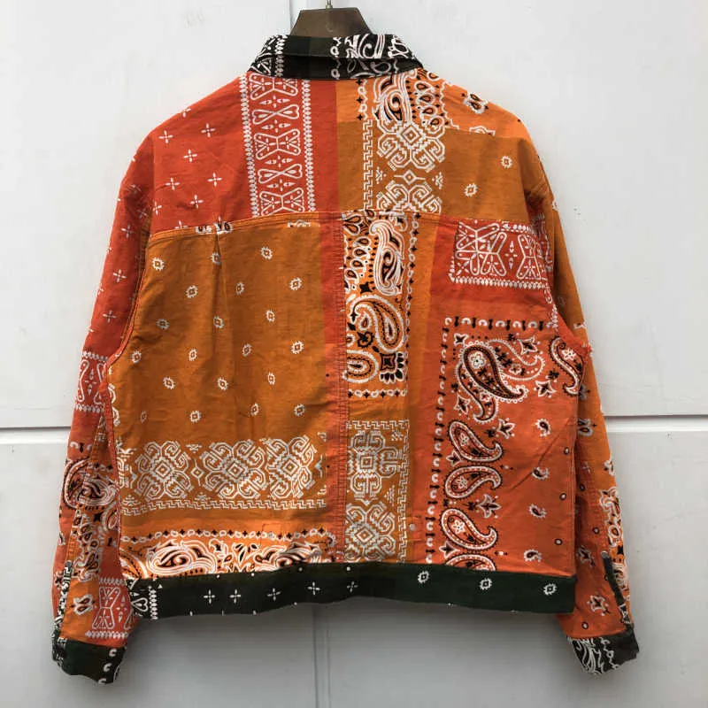 KAPITAL CASHEW DOUBLE Side Jacket Camiseto 2021 Menino Mulheres 11 Qualidade Autumn Winter Denim Coat X07104013014