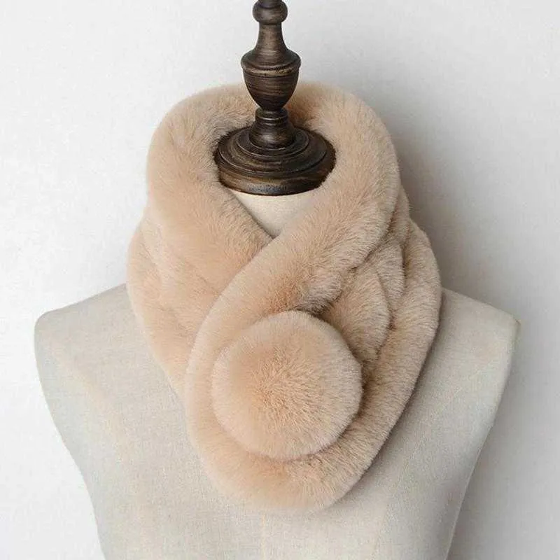 冬の新しい模倣のウサギの毛皮のスカーフファッションの色の暖かい豪華なビブ暖かい柔らかいスカーフ大きなボールの毛皮のカラースカーフH0923
