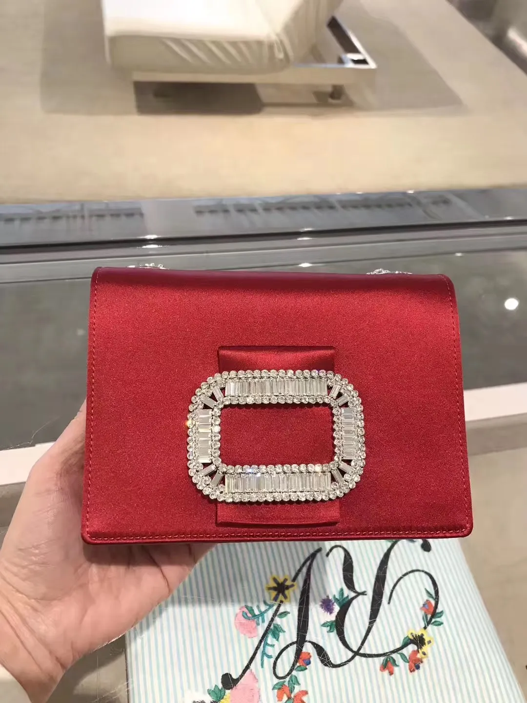 Be021High-end with evening bags designer pearl button soft evening bag handmade patchwork color fashion boutique lady evening clut310C