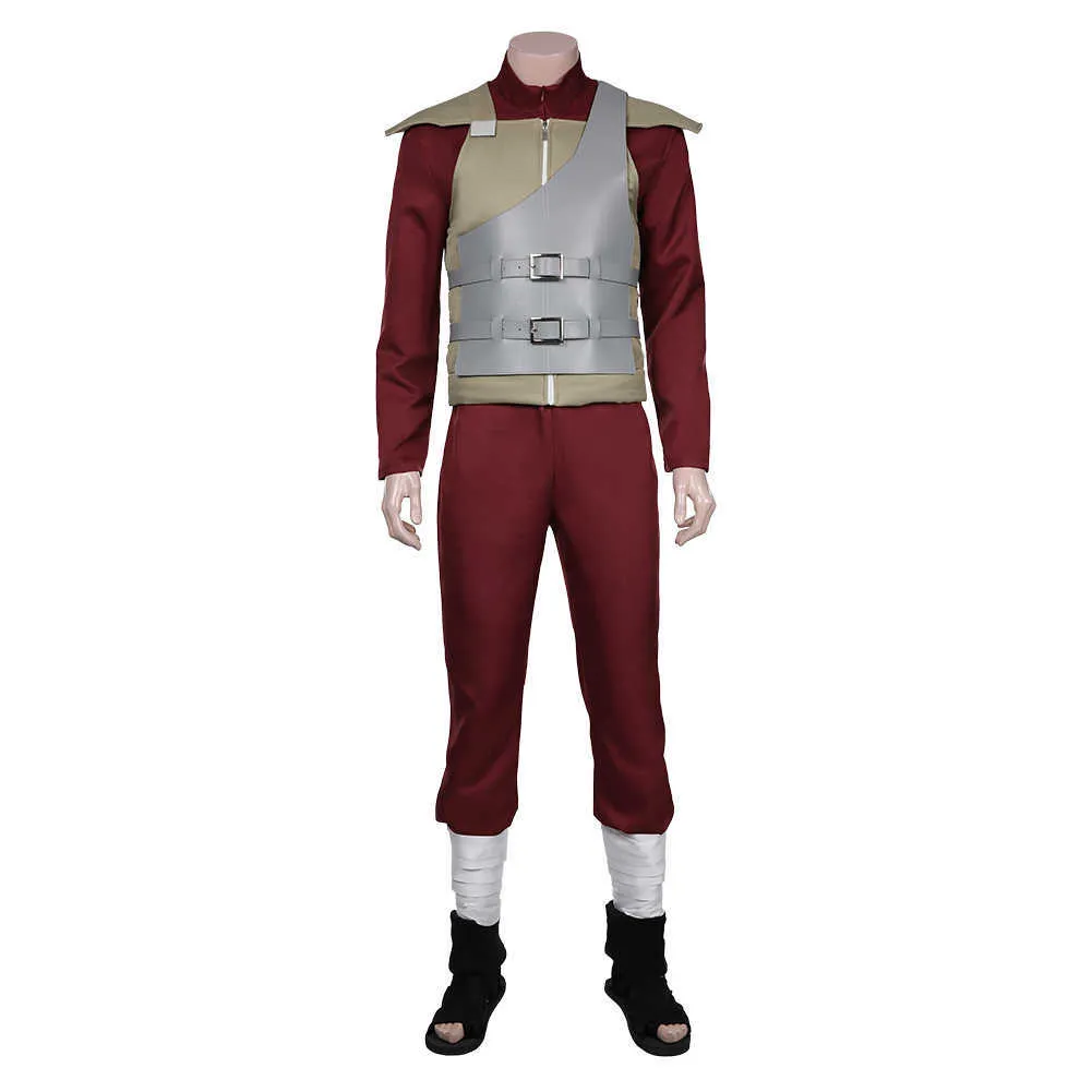 Sabaku no Gaara Cosplay Kostüm Junpsuit Outfits Halloween Karneval Anzug Y0903