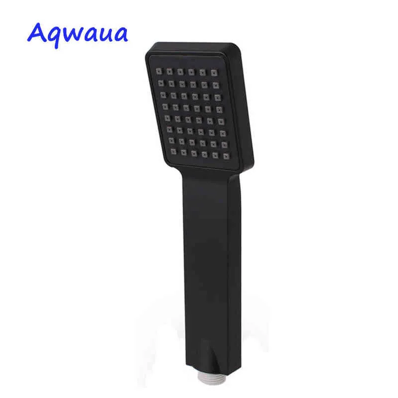 Aqwaua preto handheld chuveiro cabeça abs plástico banheiro pulverizador de água economizando chuveiro chuveiro única função para acessórios de banheiro H1209