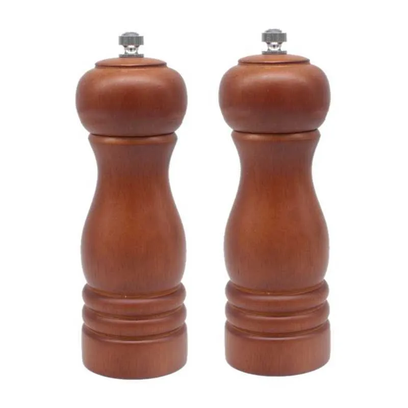 Set macinino in ceramica regolabile in legno varie dimensioni macina sale marino pepe nero 210712