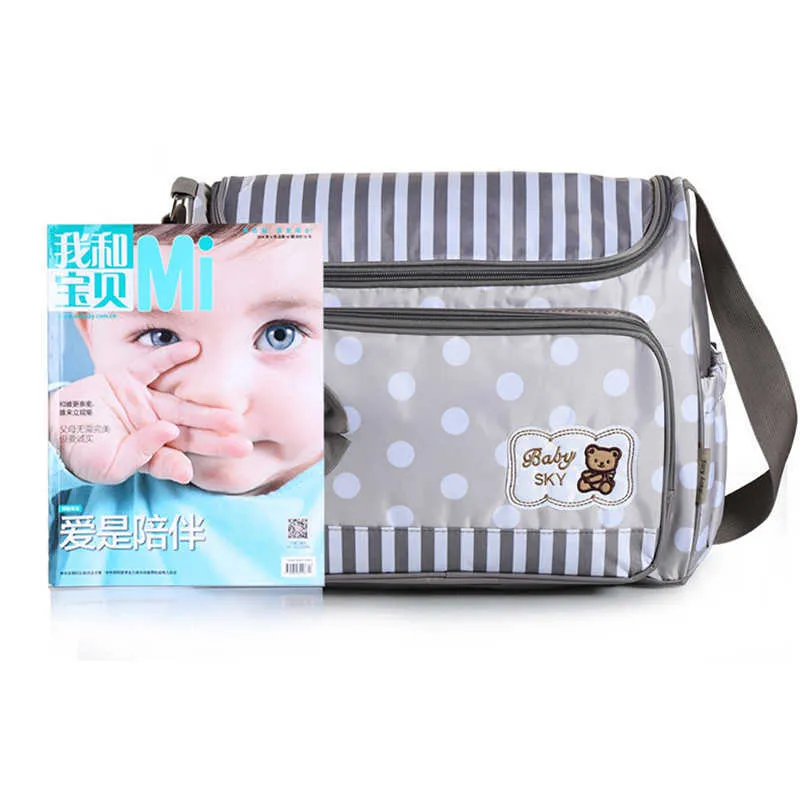 Diaper Bag Large Capacity Messenger Travel Multifunctional Maternity Mother Handbag Baby Care Nappy Nursing 210907