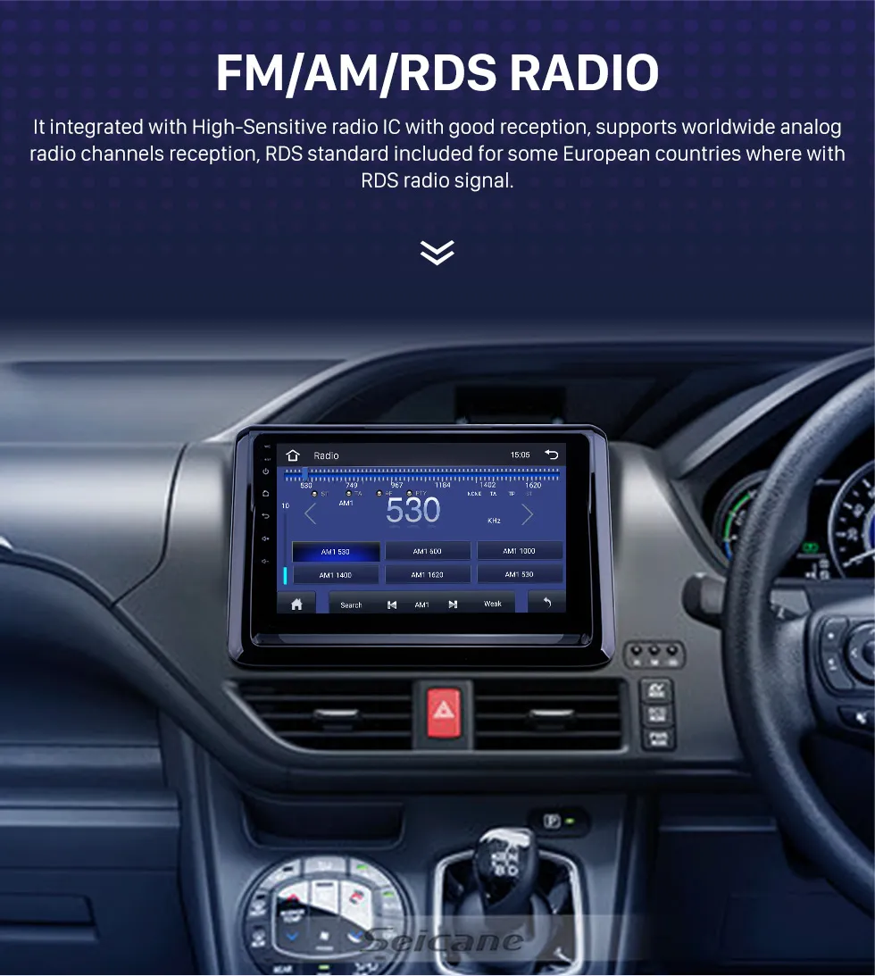 Android 10.0 2GB RAM 8 cœurs autoradio GPS lecteur multimédia pour Toyota Noah R80 2014-2020 support stéréo carplay 4G DSP