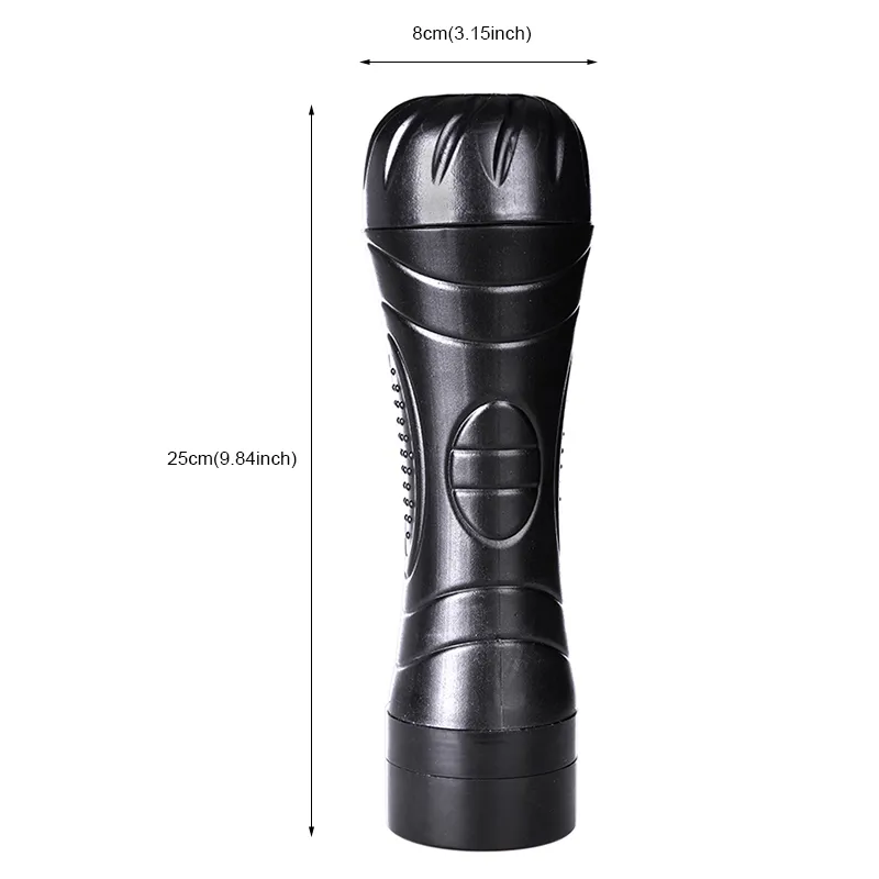 Heißer Männlicher Masturbator Vibration Tasche Pussy Echte Vagina/Oral Masturbation Tasse Taschenlampe Form Mann Erwachsene Vagina Sex Spielzeug für Männer X0320
