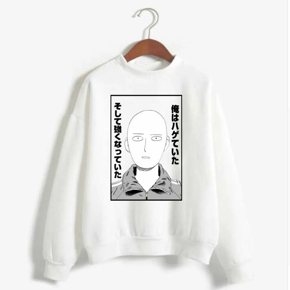 Hoodie Sweatshirt ONE PUNCH MAN Saitama Print Cosplay Kostüm Anime Damen/Herren Top Y0803