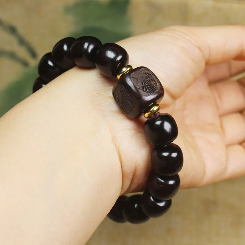 Ebony old bead go smoothly prayer beads rosary fashion men's and women's bracelets whole