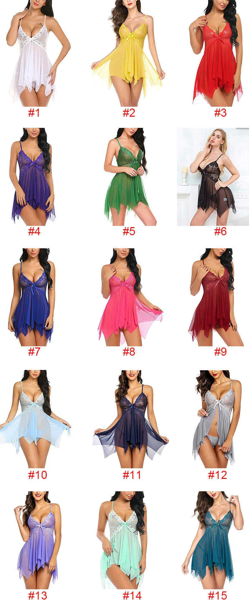 Women Sexy Sleepwear V Neck Sling Pajamas Sets Ladies Lace Sleepdress Sexy Lingerie Female Two Piece Sets Nightwear S-XXL