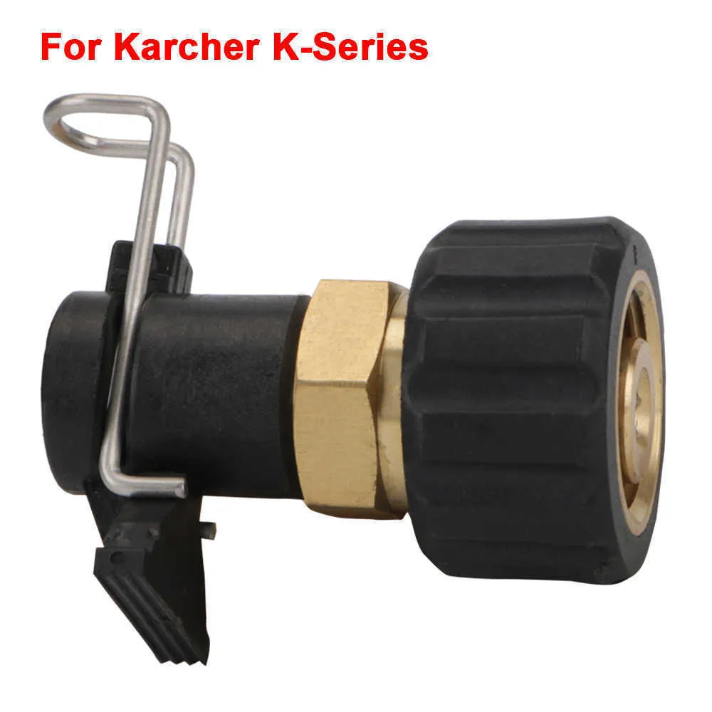 Conector conversor m22 adaptador de tubo rápido de alta pressão, conector de mangueira de saída de arruela de pressão para karcher série k mangueira253i