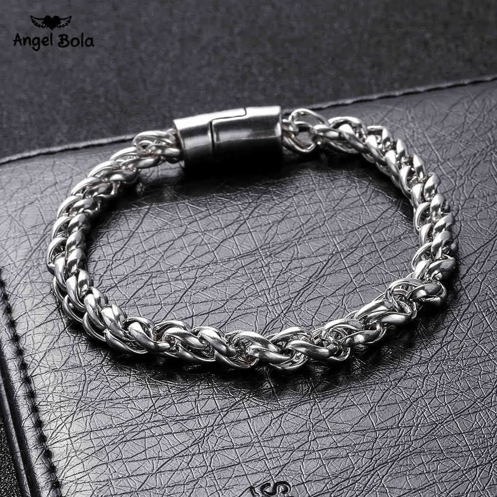 Produto cor prata buddha braceletes link pulseira de corrente bizantina para mens pulseira jóias moda boa qualidade