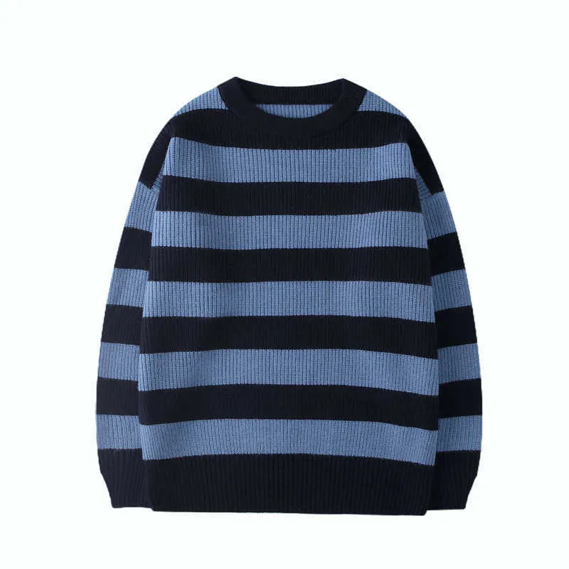 Oversized sweter sweter zworki mujer kobieta jesień zima o-neck koreański przypadkowy luźny pasek grube dziane 211018