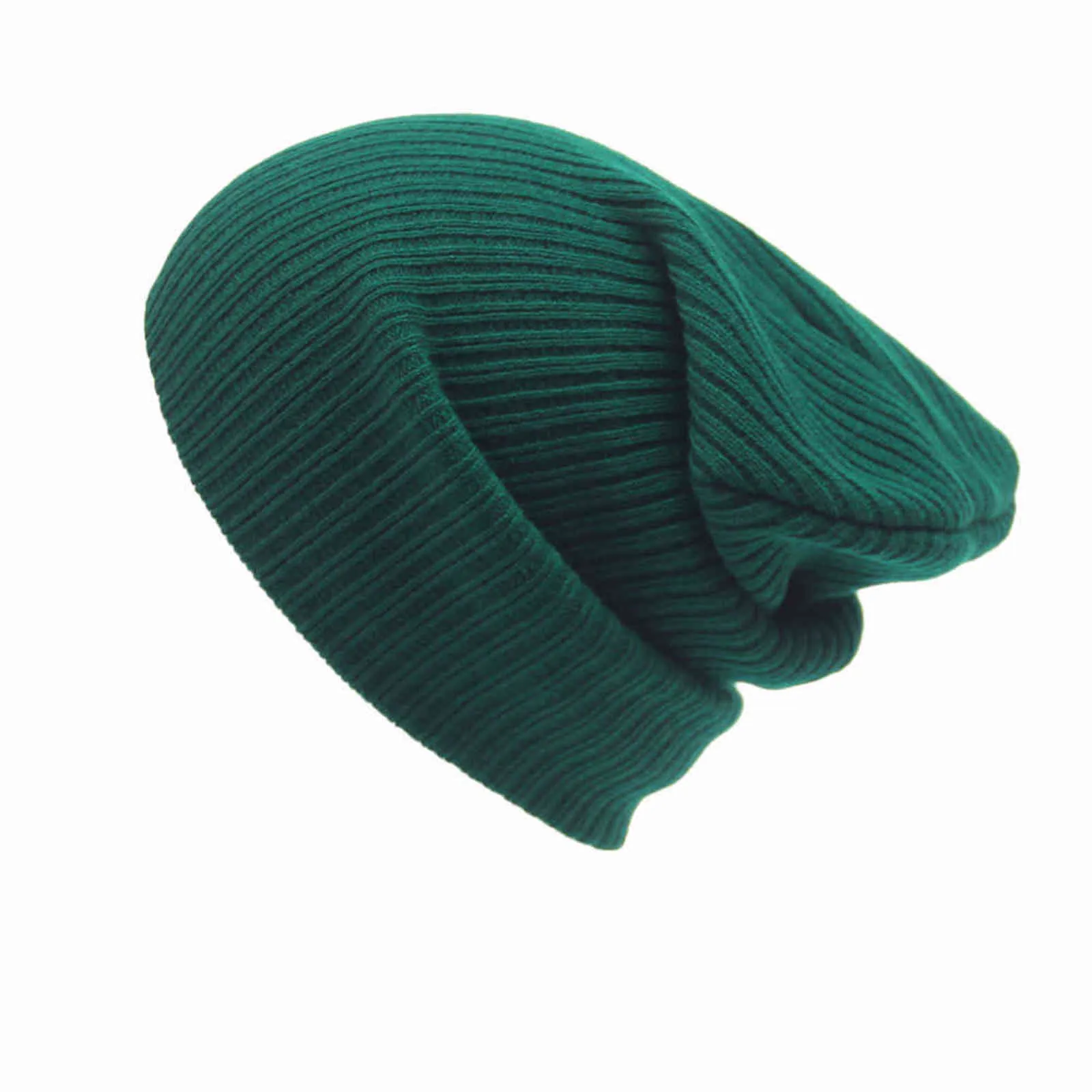 Ny vinter varm stickad beanie cap män kvinnors solida ull stickad hatt kpop stil ull beanie elegant all-match hatt 2020 y21111