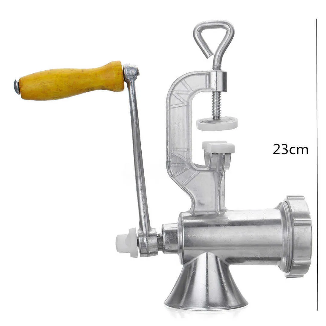 Manual Mincer Meat Grinder Pasta Maker Hand Operated Beef Sausage Maker Kitchen Aluminum alloy