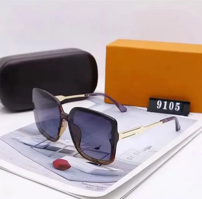 2021 designer zonnebril met doos met stijlvolle, hoogwaardige gepolariseerde brillen voor heren en dames UV400 233G