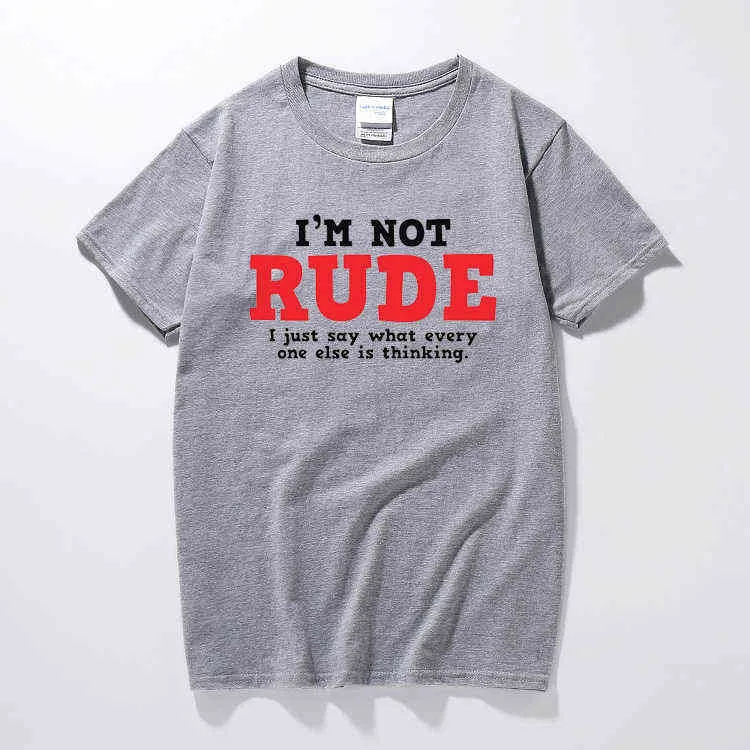 Rude Thinking Sarcastic T-Shirt Cool Adulte Nouveauté Idée Cadeau Humour T-shirts drôles haut d'été t-shirt Coton à manches courtes camiseta G1222