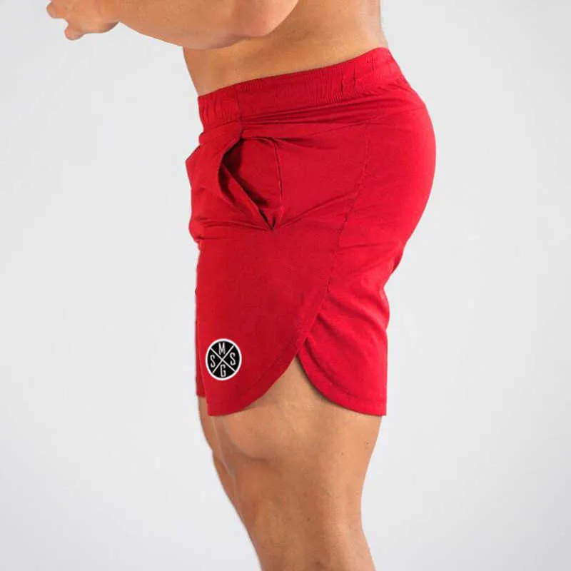 MuscleGuys Heren Board Shorts Sexy Beach Bermuda Wear Sea Short Men Gym Sneldrogende Joggers Sweatpants Fitness 210714