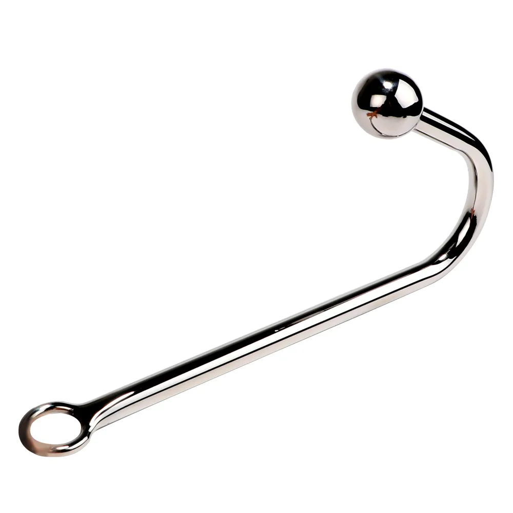 yutong IKOKY Stainless Steel Anal Hook Prostate Massage Gay Butt Plug with Ball Dilator Toys for Men and Women Metal4900777