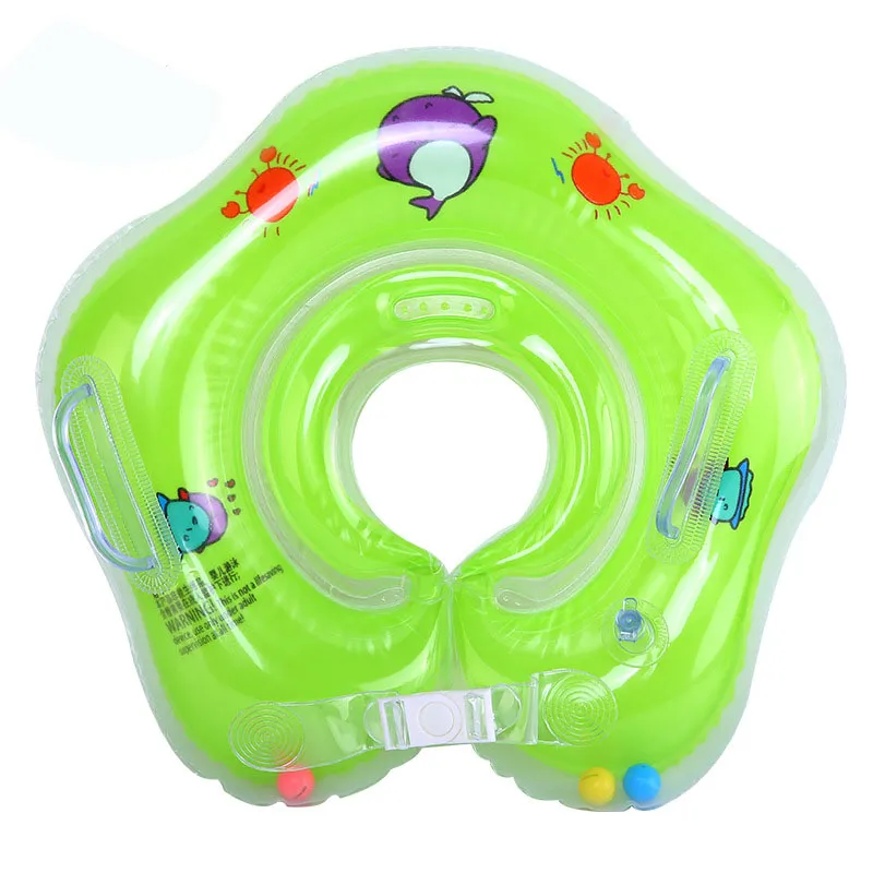 Söt tecknad baby badhal ringrörssäkerhet spädbarn för baduppblåsbar delfin hals flottör simma cirkel23144801546