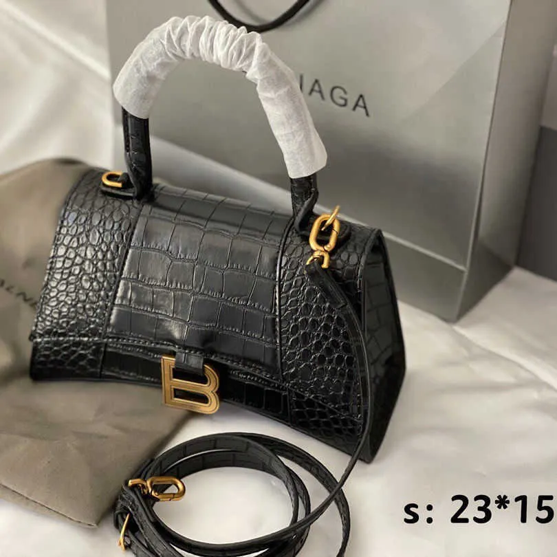 Outlet Texture Hourglass Bag 2021 New Crocodile Pattern Versatile One Shoulder Messenger Bag Fashion Handbag Girl Zlh9155253