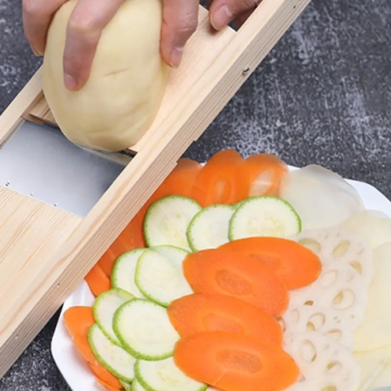 God kvalitet träkål Shredder Slicer Vegetabiliska skärare Vegetabiliska grater Kök Tool Kök Matsal Tillbehör 210319