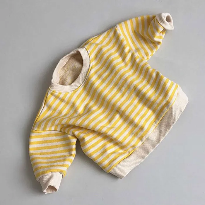 Baby meisje t-shirt en jongen baby's eenvoudige neutrale losse leisure top lange mouw kleine s kleding 210515