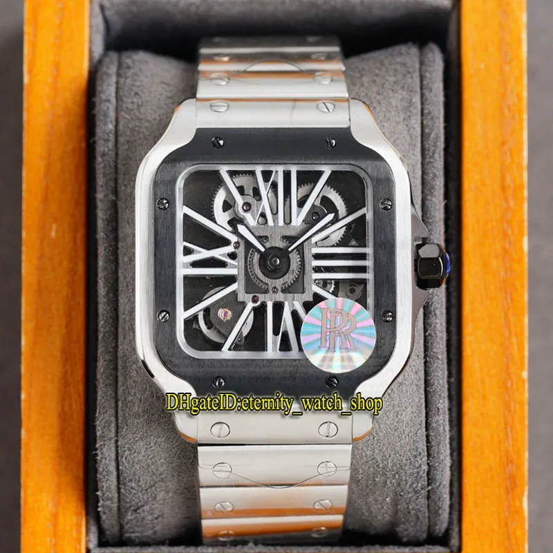 eternity Watches V3 Versione di aggiornamento RRF 0015 Horloge Skeleton LM 0012 Swiss Ronda 4S20 Orologio da uomo al quarzo bicolore oro Quick Disas2915
