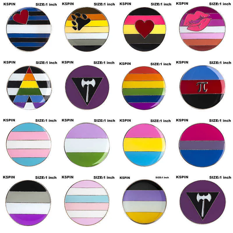 LGBT Pride porte-clés transgenre genre fluide Aromantic Genderqueer pansexuel bisexuel asexué non binaire rouge à lèvres Lesbian315T