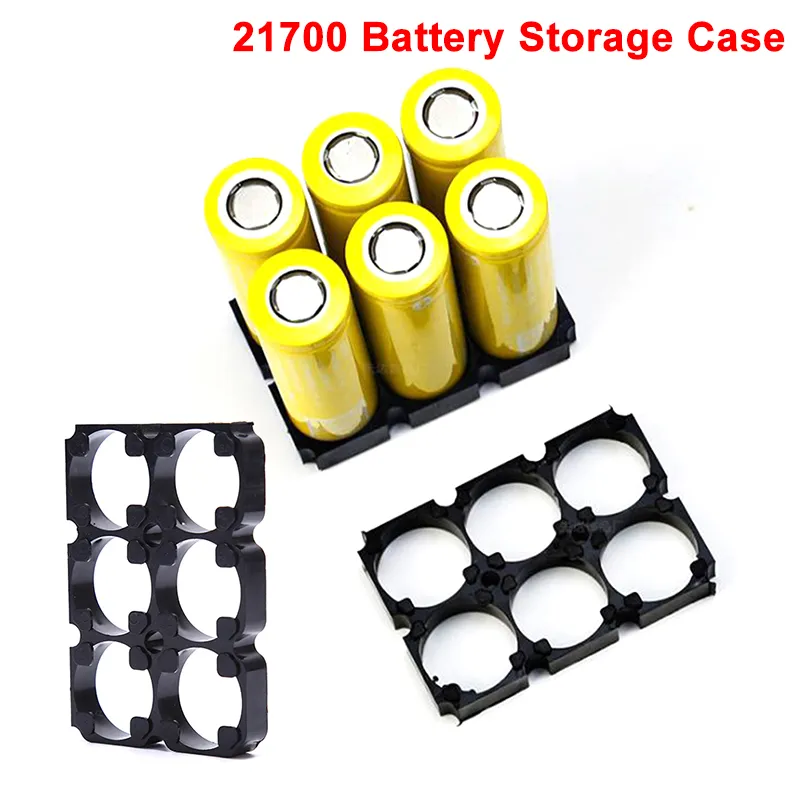 Storage Holders & Racks 21700 2*3 Spacer Radiating Shell Pack Plastic Cell Cylindrical Battery Case Holder