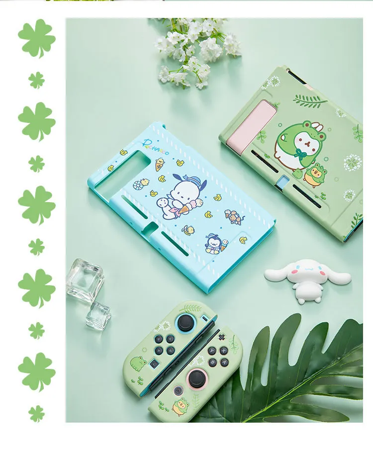 För Nintend Switch Case Cute Cartoon Full Cover Shell Joycon Controller Shell Hard TPU Cover Box för Nintend Switch Accessories 21217480