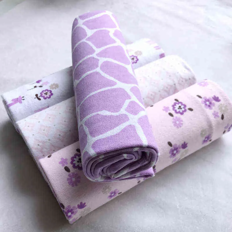 High Quality /PACK 100% Cotton Supersoft Flannel Receiving Swaddle Baby Bedsheet 76*76CM s born 211029