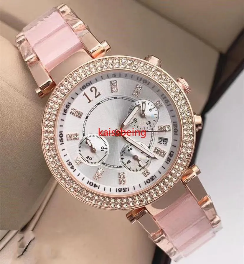 2021M Dédié à la montre de calendrier pour femmes Shi Ying incrustée de diamants, à la mode, en acier Foaz watchES6