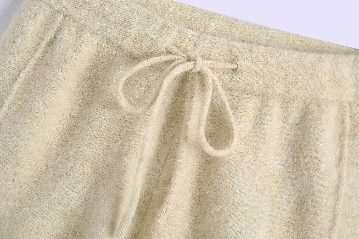 Vrouwen breien shorts met hoge taille elastische tailleband tailleband casual elegante mode gezellige gewone vrouw shorts 210709