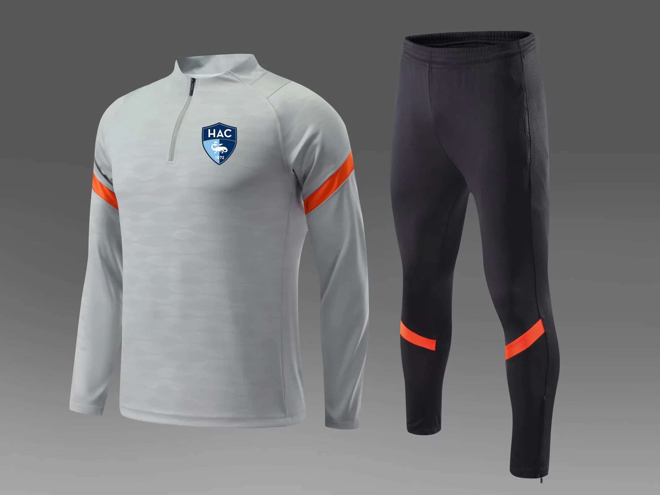 Chándal de fútbol para hombre Le Havre AC, traje de entrenamiento para correr al aire libre, kits de fútbol para niños para otoño e invierno, logotipo personalizado 3007