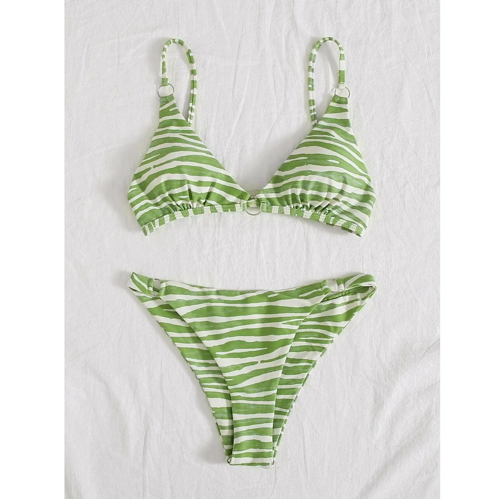 Swimsuit Straps 40 Bikini Set Women Zebra Print Bikini Set Push-up Two Piece Beachwear Padded Swimwear Biquini