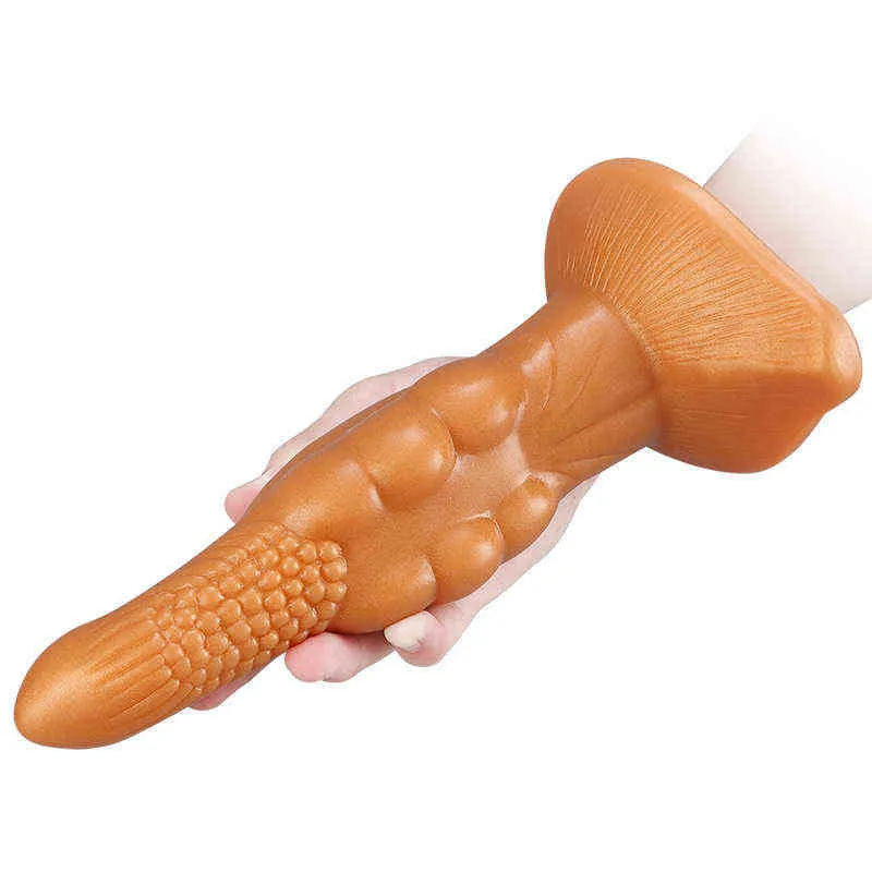 Nxy Dildos Anal Brinquedos Diferente Yang Dedo Granular Vestibular Plug Para Homens e Mulheres Masturbação Device Soft Silicone Chrysanthemum Expansion Divertimento 0225