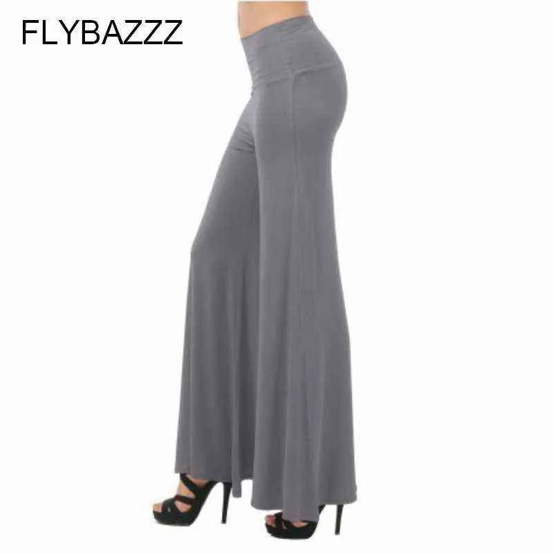 Pantalon ample à jambes larges pour femmes, taille haute, élastique, respirant, séchage rapide, course à pied, Fitness, danse, Yoga, grande taille, pantalon complet 5XL H1221