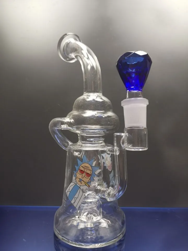 Grote recycle bongs dab rig water oliebrander glazen bong waterpijp pijpen glazen booreiland 18.8mm joint zeusartshop