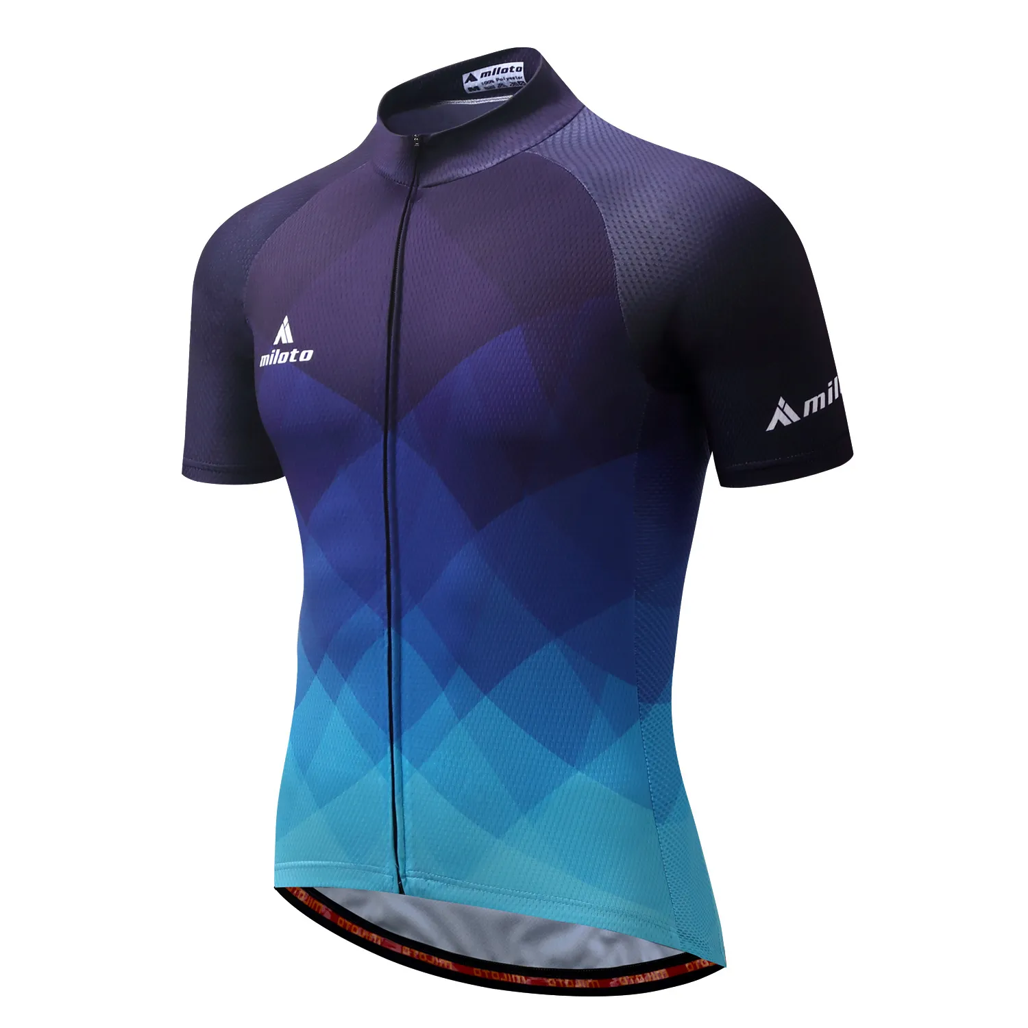 2022 Blue Miloto Summer Cycling Jersey set oddychający drużyny wyścigowe zestawy rowerowe