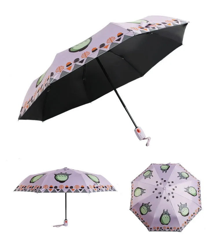 子供傘カートンかわいいパラプライ3折りたたみ傘の学生Parasolコスプレコレクション子供雨と太陽
