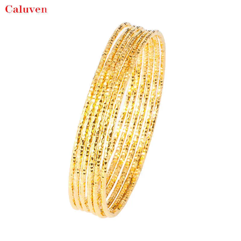 Arabische sieraden dames armband koperen Afrikaanse goud kleur armband Dubai bruids sieraden Q0719