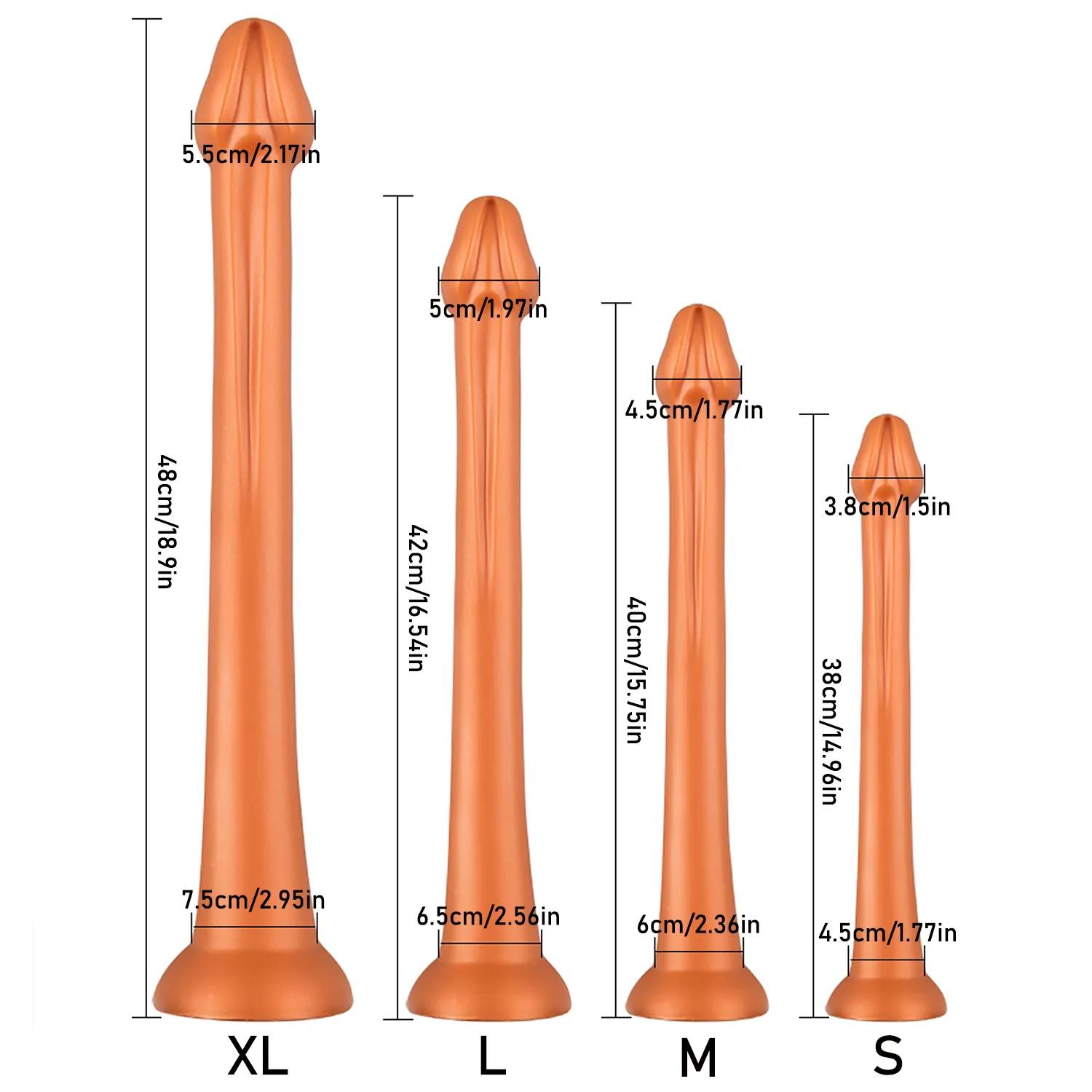 Liquid Silicone Super Long Anal Plug Big Dildos Stimulate Anus and Vagina Soft Dilator Penis sexy Toy Dick Butt Phallus