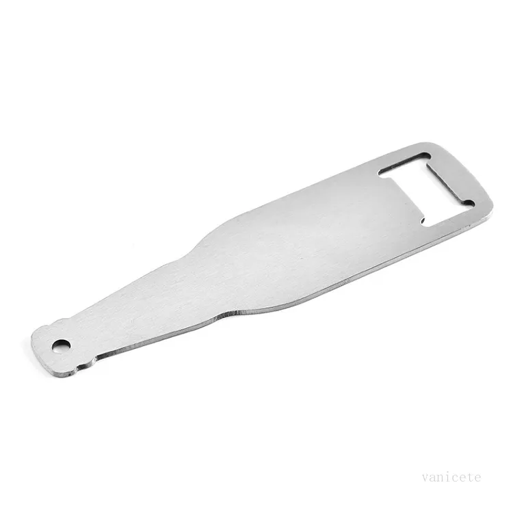 Bar Tools Bottle Opener Stainless Steel Bar Flat Wine Dispenser Straight Handle Wall Hanging Beer Openers T2I52256