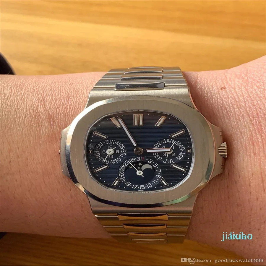 Designer Watch Sport Elegance Series 5740 Automatyczne mechaniczne zegarek ze stali nierdzewnej Męski zegarek 40 ml