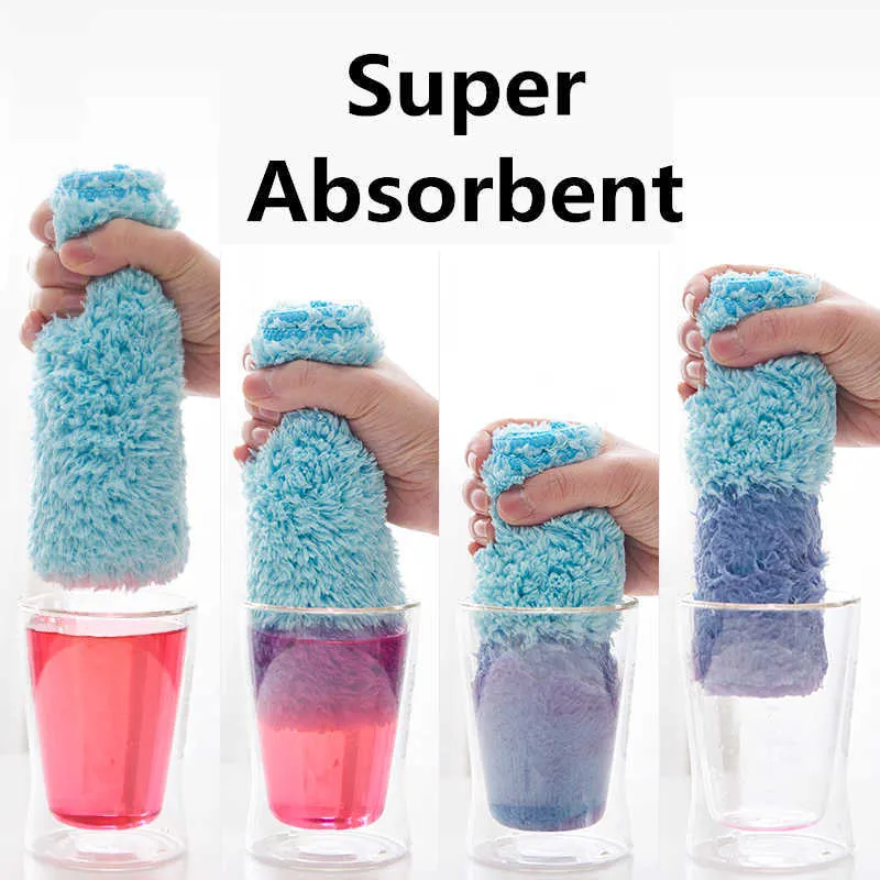 kitchen accessories cleaning tools set microfiber glass towel scrub sponge household cloth bathroom silicone spatula rags 210728