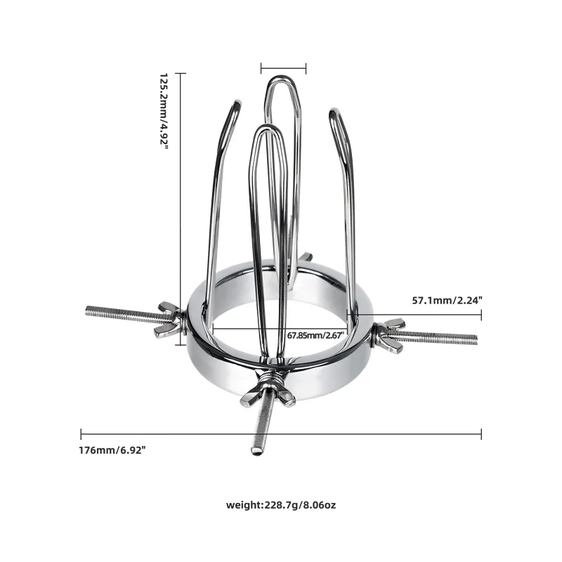 yutong Extreme Anal Vaginal Dilator Speculum Mirror Adult Metal Anus Pussy SM toy For Woman utt Expansion Device