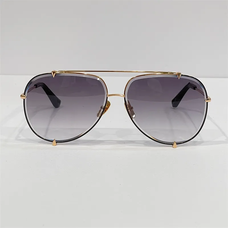 Merkontwerper zonnebril voor mannen luxe vintage retro glazen mode gouden frame stijl zomer zonnebril hoogwaardige pilootvorm u204h